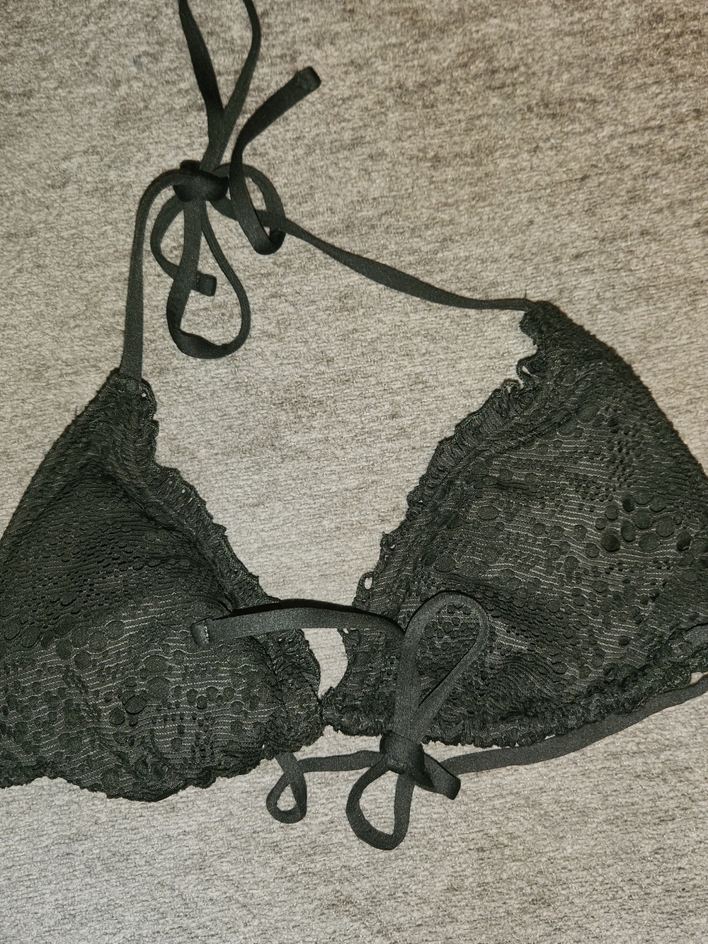 Mossimo Supply Co. Women's Dark Gray Bikini Swim Top